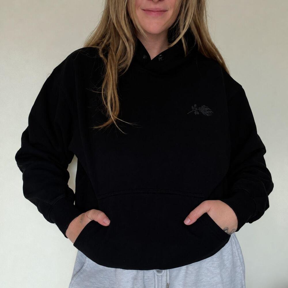 Civil Regime Modern Black Logo Hoodie